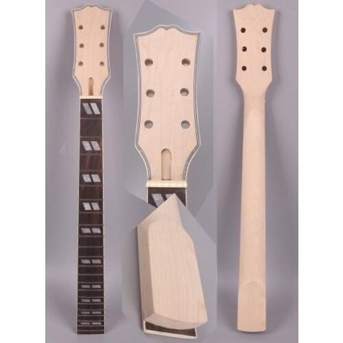 New electric guitar Neck 22 fret 24.75 inch diamond inlay maple wood Binding