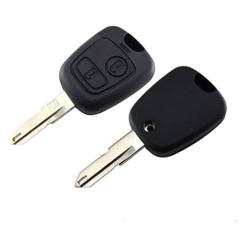 KEYECU Brand New Replacement Shell Remote Key Case for 2 BTN PEUGEOT 206 205 405 106 Keyless Entry Remote Fob No Logo