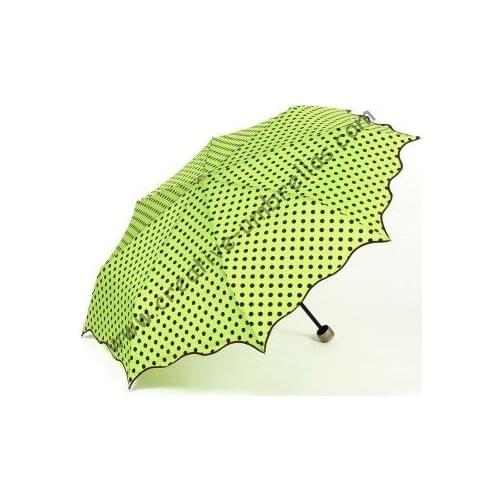Manual fashional full dot design umbrellas,190T pongee fabric,pencil supermini,ladies' parasol,folding,rain gear,anti-rust