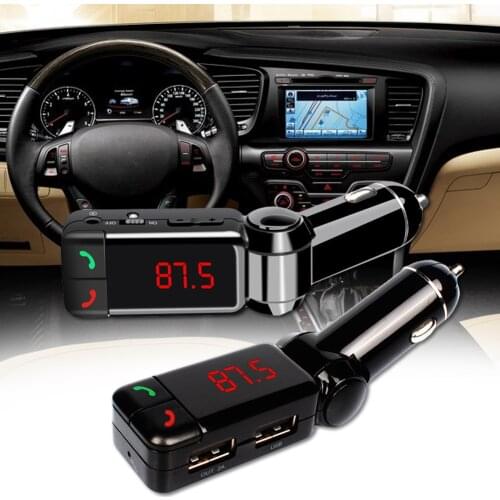 Universal Bluetooth Dual USB Car Fast Charger FM Transmitter Wireless Handsfree Free MP3 USB Music Player Auto Accessories