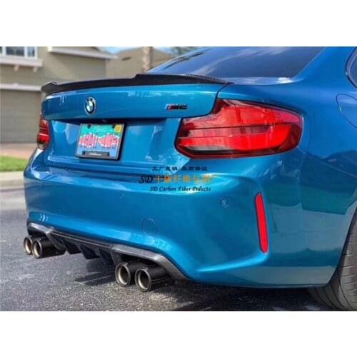 For BMW M2 M2C F87 high quality Carbon Fiber rear boot Wing Spoiler Rear Roof Spoiler Wing Trunk Lip Boot Cover