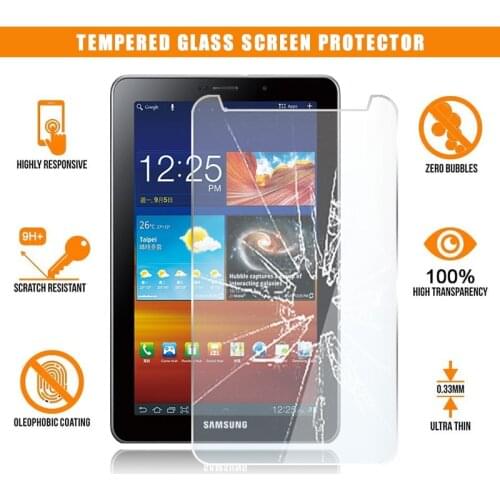 For Samsung Galaxy Tab 7.7 P6800 Tablet Tempered Glass Screen Protector Scratch Resistant Anti-fingerprint HD Clear Film Cover