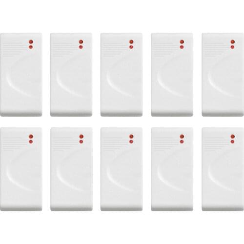 10Pcs Wolf-Guard Wireless Door Window Vibration Sensor Detector Sensitive Accessories for Home Alarm Security Burglar System