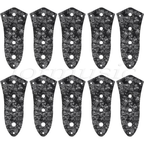 10pcs Black Pearl 4-hole Control Plate For Jazz Bass Guitar 3ply