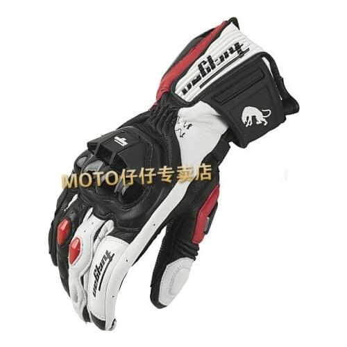 2018 moto Wrist Support racing gloves Furygan-afs-18 top for gp automobile race long design genuine leather gloves thermal