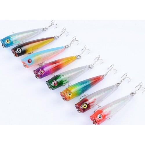 2020 POETRYYI popper fishing lure 65mm 6.6g saltwater abs head bait floating Top Water popper lure sea feed bait pesca leurre