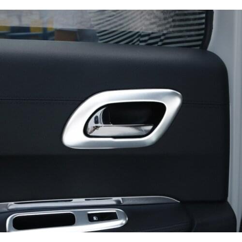 4pc ABS plastic for Peugeot 3008 2013-2019 inside door handle frame Decorative frame