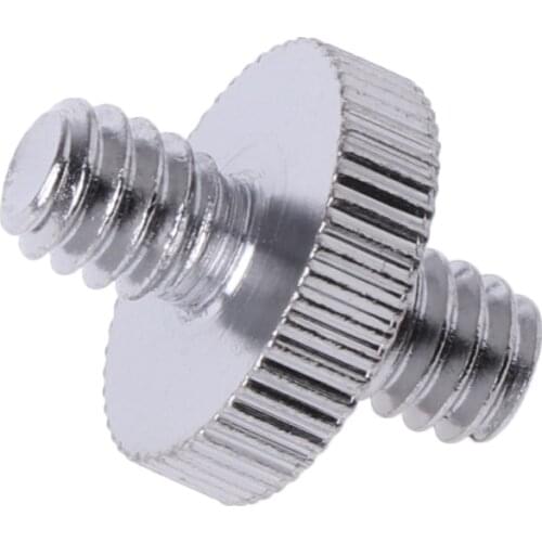 Double-headed 1/ 4\" Male Screw Thread Convert Adapter For Camera Tripod Ballhead QX2B