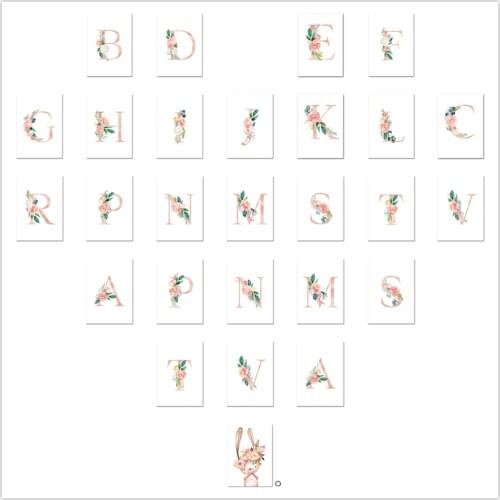 Name custom 5D diamond painting letter cross stitch DIY full diamond children diamond mosaic painting Nordic style art