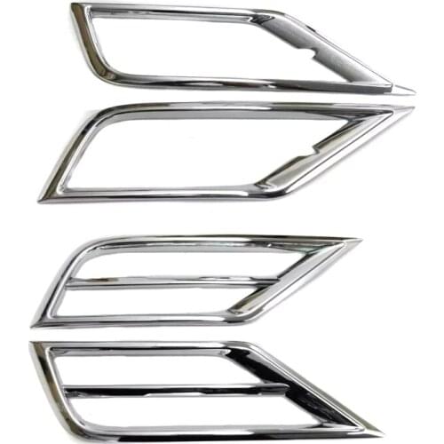 Car Front Fog Light Lamp Cover Trim ABS Chrome Decoration Sticker Car Styling for Volkswagen VW Tiguan Mk2 2016 2017 2018