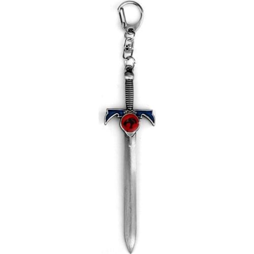 20pcs Thundercats Sword Key Chains 12cm Length Deluxe Sword Of Omens Keyrings Cheap for fans Souvenirs fashion keychian For Male