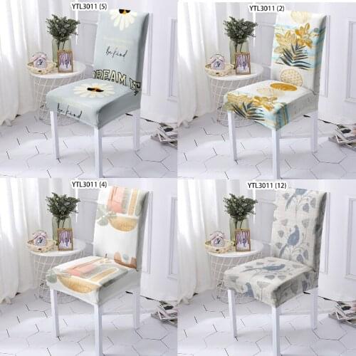 Cartoon flowers dining chair covers chair cover chair covers spandex chair covers wedding pink gaming chair desk chair cover