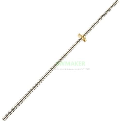 CREALITY 3D Printer Parts Ender-3 Z axis Rod Lead Screw+lead screw brass nut for Ender-3 Printer