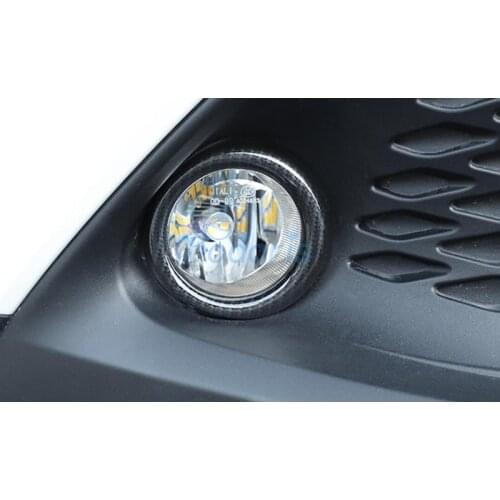 For Toyota C-HR CHR C HR 2016-2019 Front Grille Reflector Fog Light Lamp Cover Sticker Garinish Moulding Trim Accessories