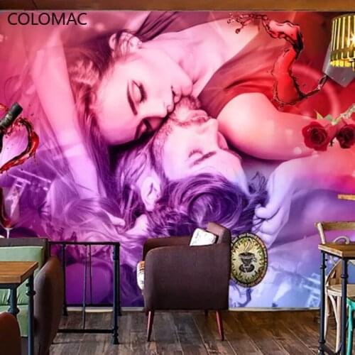 Colomac Custom Cool Nightclub Tooling Background Wallpaper Personality Beauty Bar Mural Individual Decoration Drop Shopping