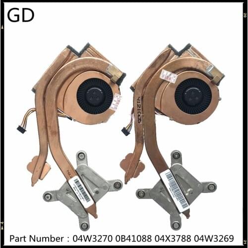 GD For Lenovo ThinkPad T430 T430i CPU Heatsink Fan 0B41088 04X3788 04W3270 04W3269 04X3787 04W3267 100% Tested Fast Ship