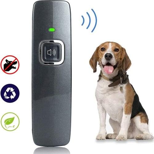 Dog Training Ultrasonic Anti Barking Device Wrist Strap Hand-Held Dog Repeller Bark Control Pet Behavior Training 6m/19ft Range