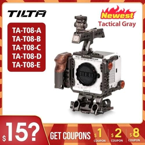 TILTA RED KOMODO 6K Camera Cage Tactical Gray TA-T08-A TA-T08-B TA-T08-E TA-T08-C Tactical Kit Camera Cage for Red Komodo 6k Kit