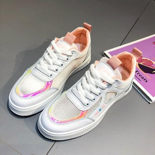 Fashion Sneakers Women Mesh Ventilation Comfortable Casual Shoes Fashion Female Trainers Shoes Woman Heart-Shaped loafers
