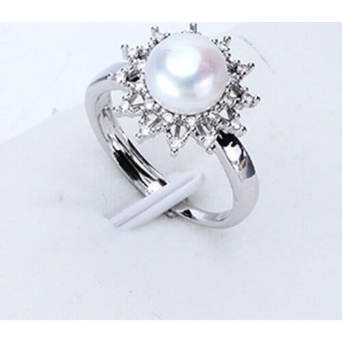 Hot Cheap ADJUSTABLE Charm Real Freshwater Pearl Ring Finger Ring Jewelry Nice Party Gift Present to Friend Lover