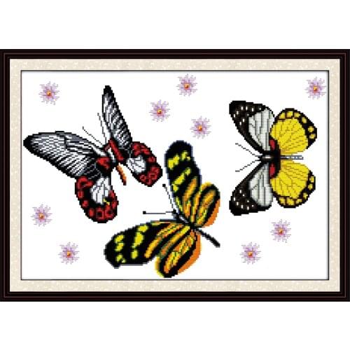 Butterfly dream cross stitch kit cartoon canvas stitching embroidery DIY handmade needlework