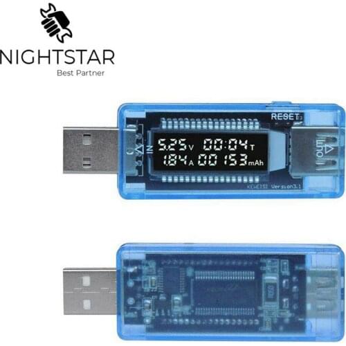Nauwkeuriger LCD Mobile Battery Tester Power Detector Voltage Current Meter USB Charger Doctor Bank Tester Meter Voltmeter 3 In1