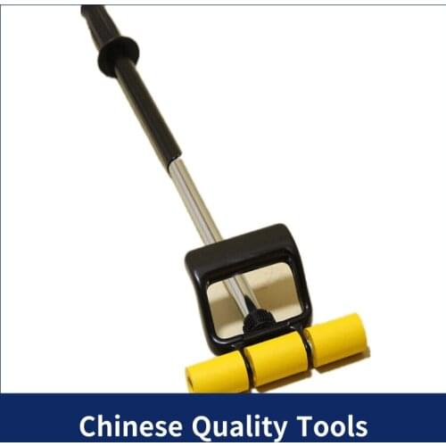 Pressure rollers for wallpaper and pvc floor with retractable pole