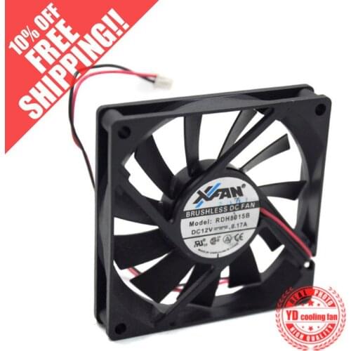 NEW XINRUILIAN XFAN 8015 2PIN RDH8015B DC12V 0.17 8CM cooling fan