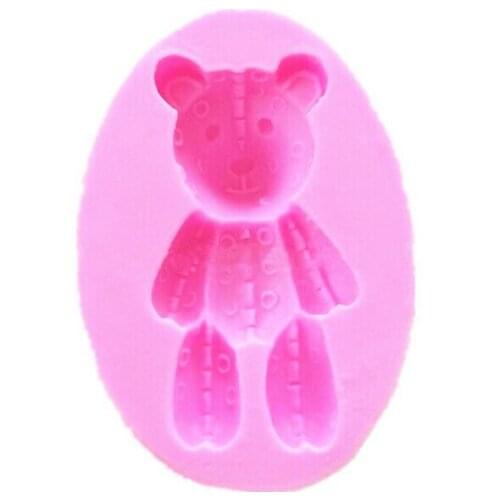Wholesale Silicone mold K038 Mini bear shape clay mold Decoration Fondant cake mold