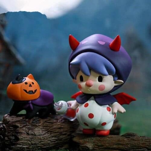 Original Little Sweet Bean Halloween Series Blind Box Toys Model Style Cute Anime Figure Gift Surprise Box