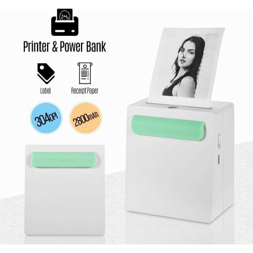 Portable Mini Pocket Wireless BT Printer Mini Camera Clip Design Label Memo Sticker AR Photo Printer for Android iOS Smartphone