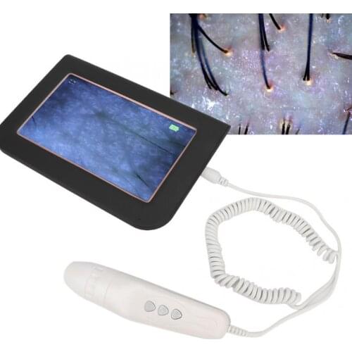 Skin Hair Detector Scalp Analyzer CCD Digital Tester Hair Follicle Oil Moisture Skin Pigment Analyze Tester Beauty Tool