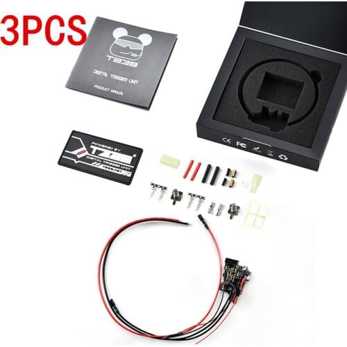 3pcs T238 Programmable MOSFET Electronic Fire Control Module For XWE M4 / JM Gen.9 / FB / Kublai / Jingji / JQ No.2 Gearbox