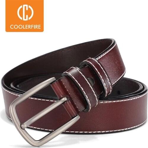 Belt male leather belt men strap male genuine leather luxury pin buckle belts for men belt Cummerbunds ceinture homme HQ081-1