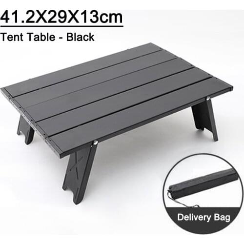 Widesea Camping Mini Portable Foldable Table for Outdoor Picnic Barbecue Tours Tableware Ultra Light Folding Computer Bed Desk
