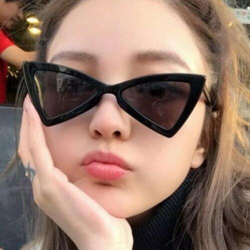 Cat Eye 2021 Sunglasses Women Personality Triangle Glasses For Women/Men Vintage Eyeglasses Women Small Oculos Feminino