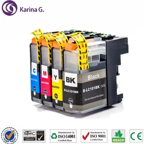 Compatible for Brother LC101 LC103 Ink Cartridge Suit For Brother DCP-J152W MFC-J245 MFC-J285DW MFC-J450DW MFC-J470DW etc