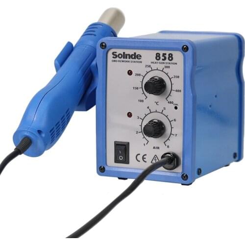 Heat Gun Soldering Station 650W SMD Lead-Free Spiral Hot Air Rework Desoldering Station Blower For Phone Repair Welding Tool