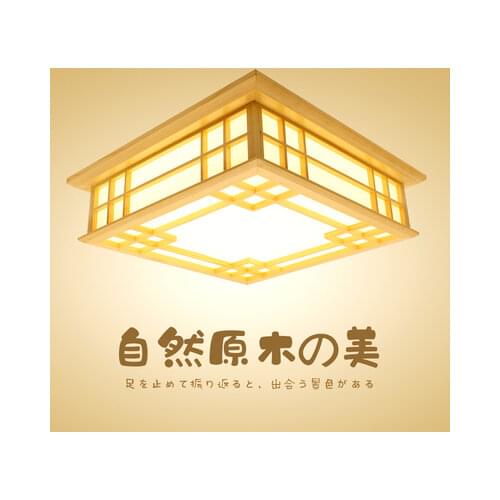 Japanese tatami mongolica real wood of dome light led and light Korean contracted style log on sale