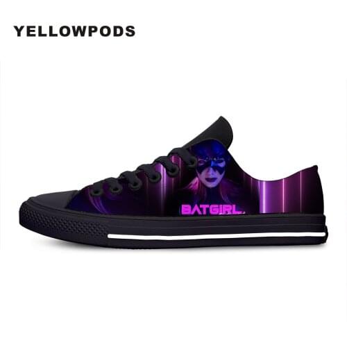 Womens Shoes Supergirl Batgirl 2019 Fashion Autumn Women Platform Shoes Woman Lady Flats Fall Casual Black White Shoes