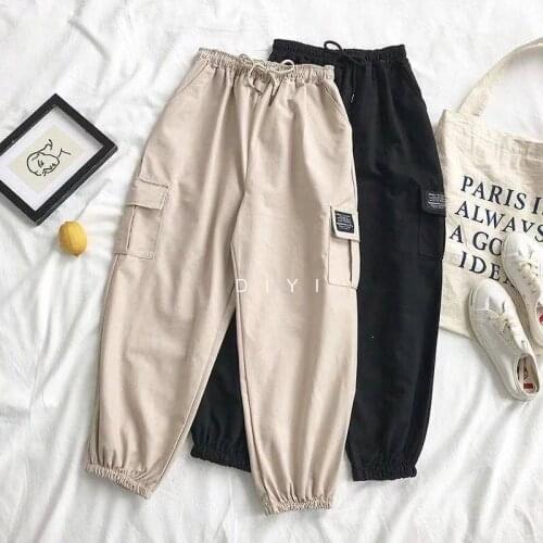 Women Pants Spring Summer Overalls Trendy Loose Tappered Tapered Casual Pants Cropped Harem Pants Children Pantalones De Mujer