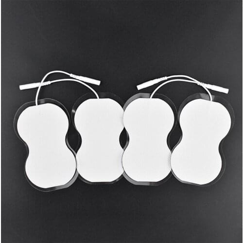 10pcs Non-woven Fabric Gel Electrode Pads Tens Electrodes Digital Therapy Machine Massager 2mm Plug 8.9*5.5cm Nerve Stimulator