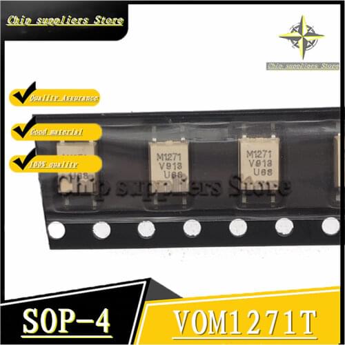 5PCS-10PCS) VOM1271T SOP-4 VOM1271 SOP4 M1271 Opto-isolator-transistor, photoelectric output New and original