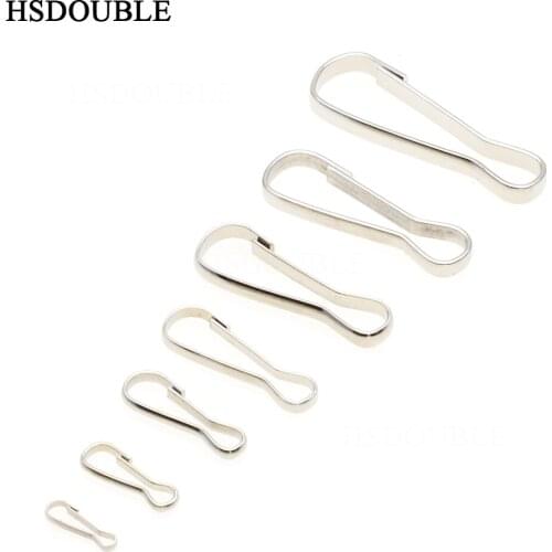 1000pcs/pack Multi Size Metal Purse Zipper PULLS Snap Spring HOOKS Paracord Lanyards Lariat Phone Card ID Badge Holder