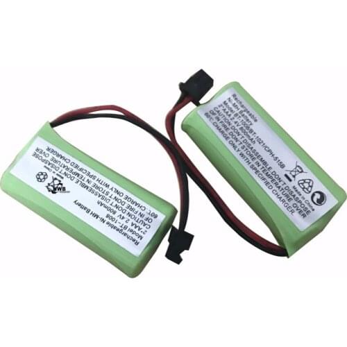 2pcs 2.4v 800mAH Ni-MH Rechargeable Battery For Uniden BT-1008 BT-1016 BT-1021 BT-1025 BT1021 BT1025 CPH-515B