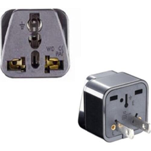 2pcs Universal US American Japan China Plug Adapter AU UK EU To US USA CN AC Travel Plug Adapter Power Charger Sockets Outlet
