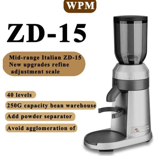 220V Electric Coffee Grinder Conical Burr WELHOME ZD-15 coffee machine coffee powder coffee grinder electirc