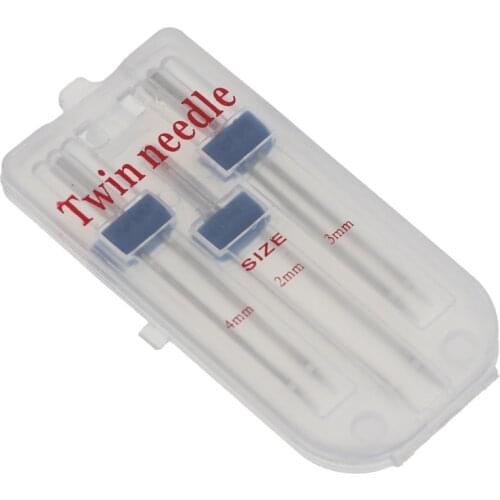 3 Pcs/Set Double Twin Needles Wrinkled Sewing Presser Foot for Sewing Machine Size2mm 3mm 4mm fittings