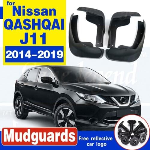 4PCS / set car styling Splash Guard Mud Guards Mud Flaps MudGuards Fit For 14-17 Nissan QASHQAI J11 Defensa