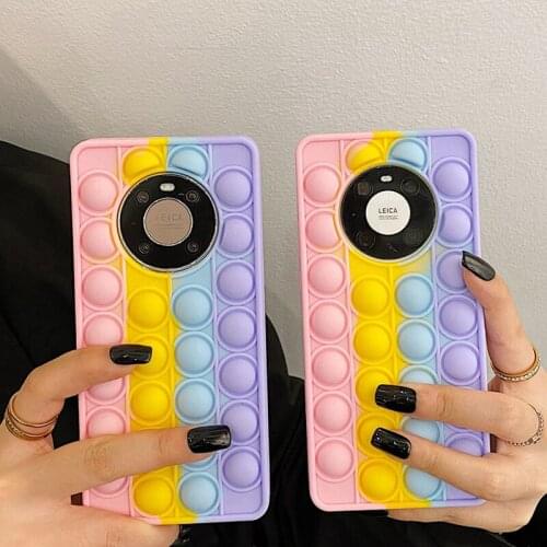 Case For Huawei P40 P30 Mate30 Nova 8 7 5 pro 6 5t 3 2 4 Y7A enjoy 10 9 plus 9S 9E 20 SE Kid security Bubble Soft silicone cover